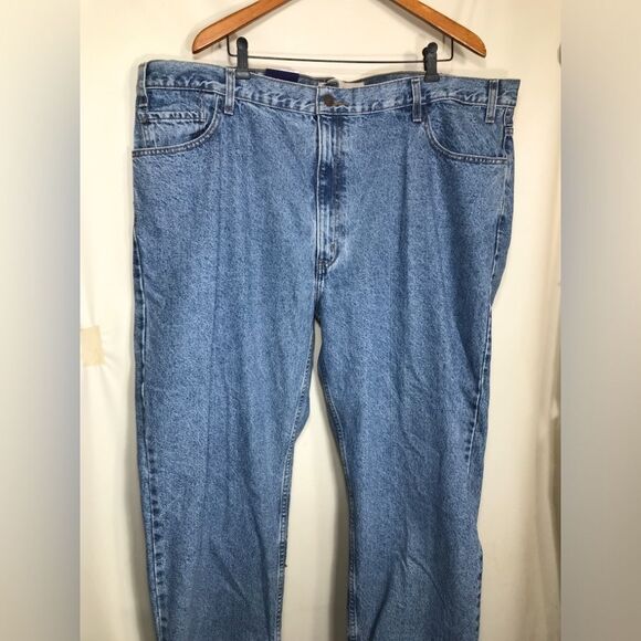 Levi’s Mens Relaxed Fit Medium Wash Jeans Size 46x30 Big & Tall Levi Strauss - Picture 1 of 9